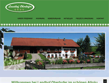Tablet Screenshot of ferienhof-oberhofer.de